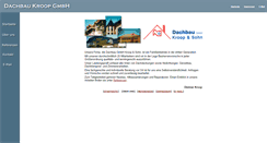 Desktop Screenshot of dachbau-kroop.de