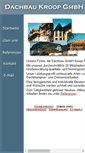 Mobile Screenshot of dachbau-kroop.de