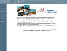 Tablet Screenshot of dachbau-kroop.de